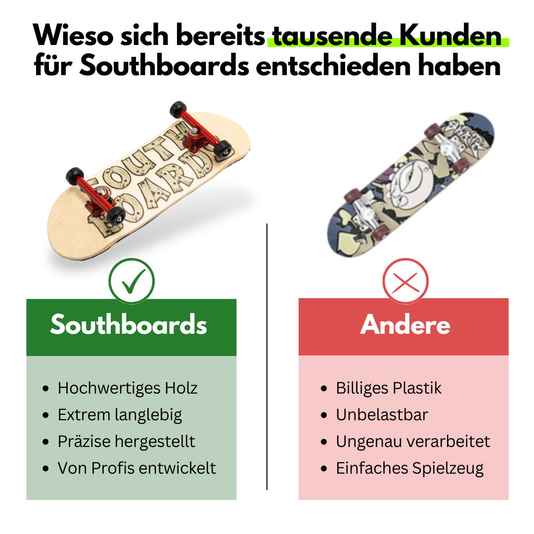 Southboard Komplettset - Natur/Rot/Schwarz
